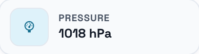 Pressure: 1018 hPa.